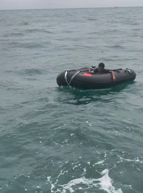 高升网 男子海上漂流6天被救，救人者：发现男子海域前两天受台风影响